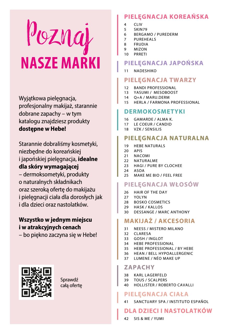 Hebe - Katalog