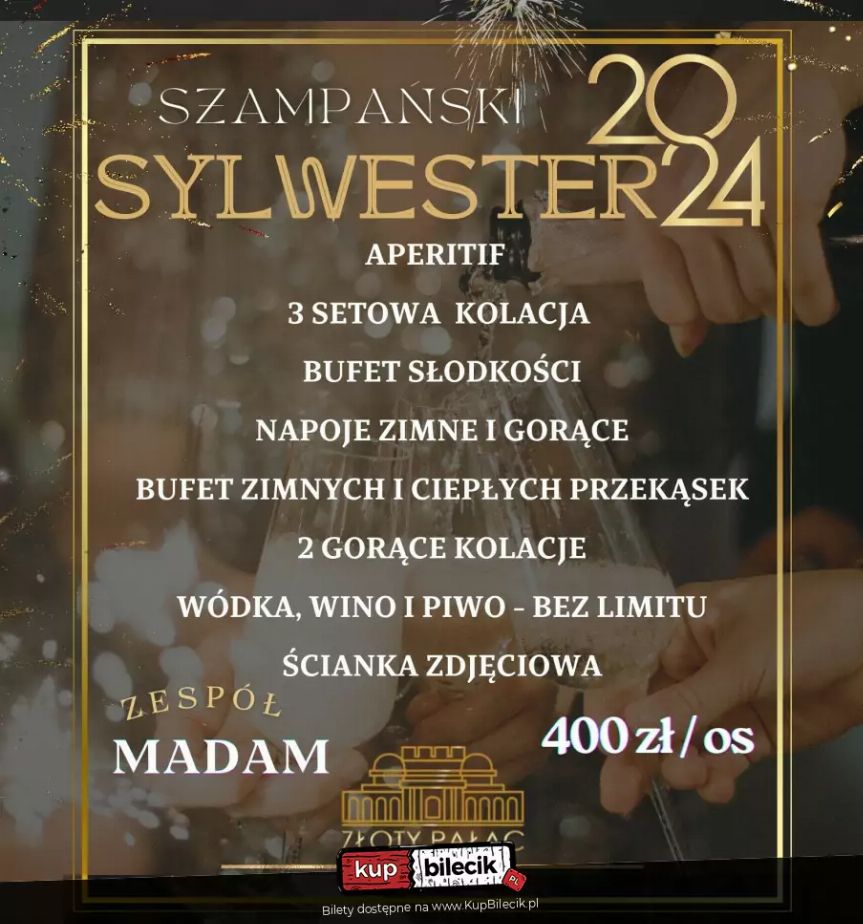 Sylwestra w Złotym Pałacu w Rzeszowie