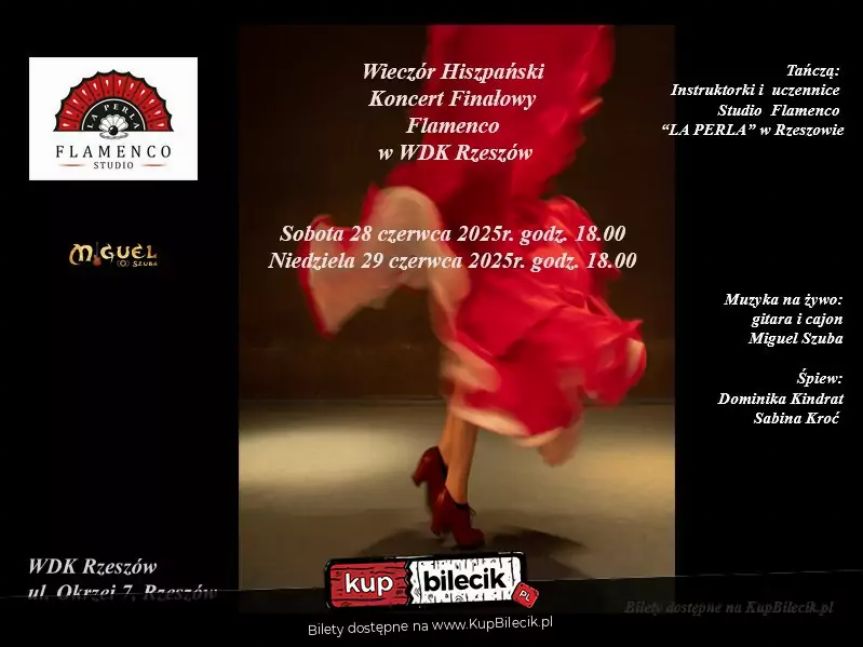 Wieczór Flamenco w Rzeszowie - Studio La Perla