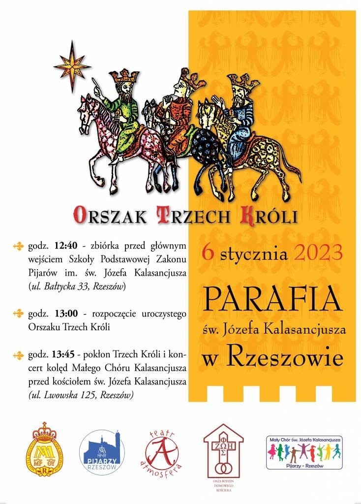 Orszak Trzech Króli 2023, parafia św. Józefa Kalasancjusza w Rzeszowie