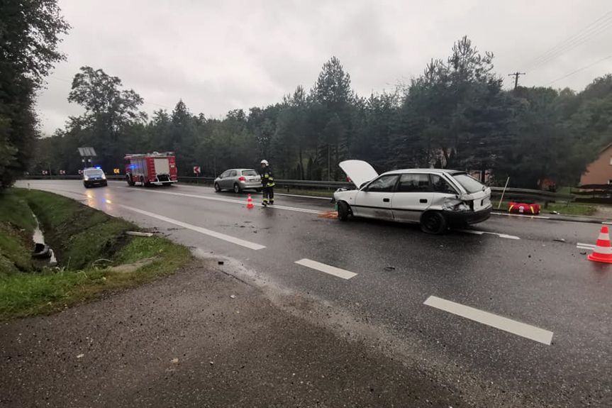 Wypadek na DK19 w Wyżnem Wypadek na DK19 w Wyżnem