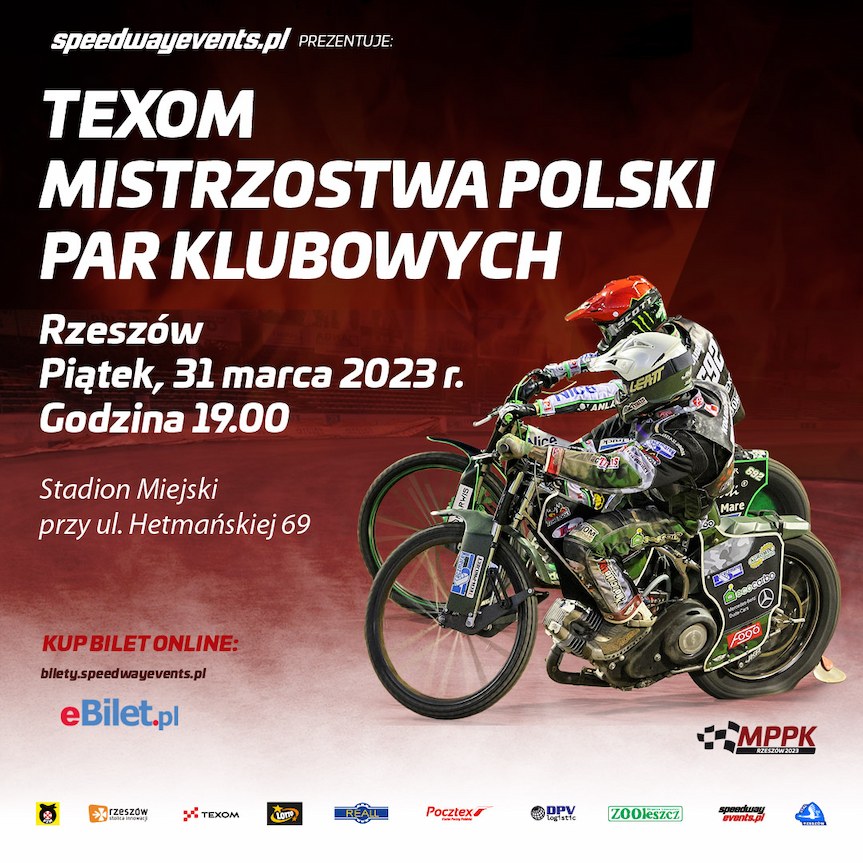 Plakat Texom Mistrzostwa Polski Par Klubowych w Rzeszowie