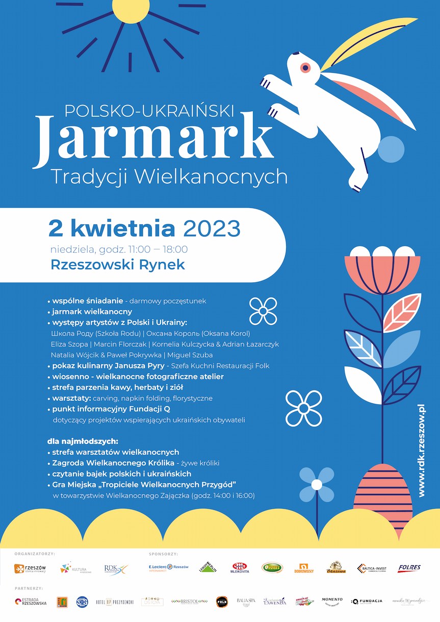 Plakat Jarmarku Wielkanocnego w Rzeszowie 2023