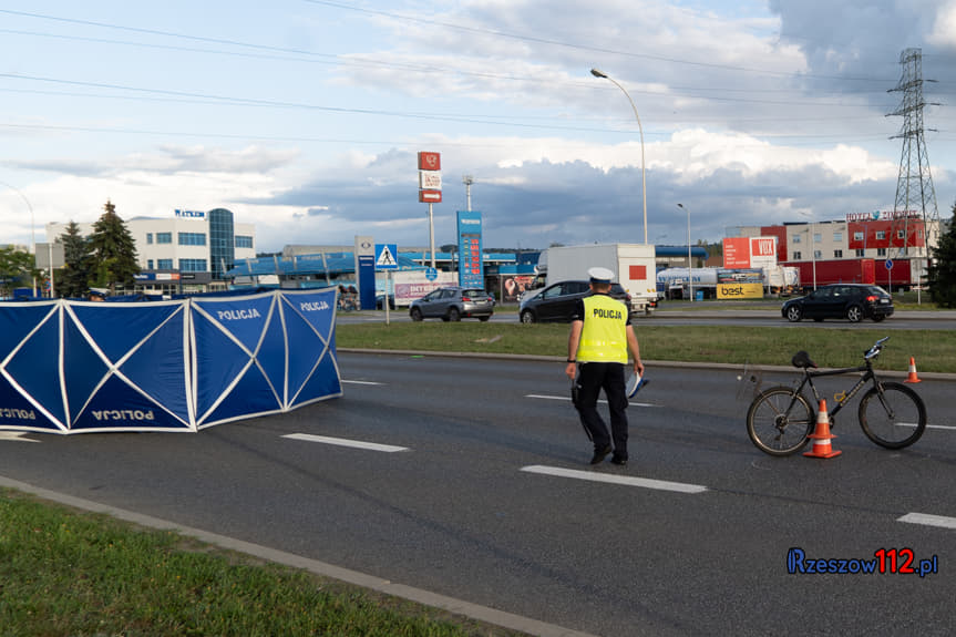 Rzeszów, wypadek 80-letniego rowerzysty