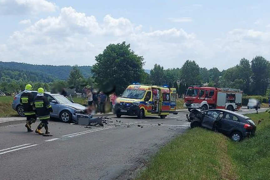 wypadek w szklarach