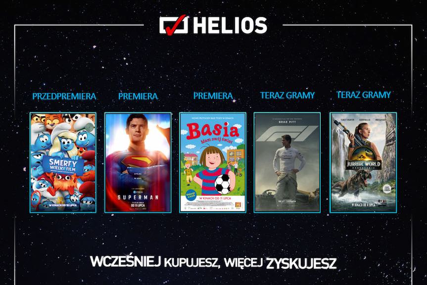 Helios zaprasza na lipcowe hity
na wielkim ekranie Helios zaprasza na lipcowe hity
na wielkim ekranie