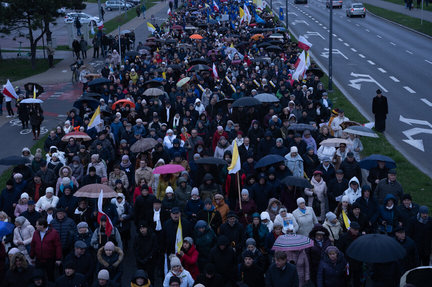 Marsz modlitewny ku pamięci Jana Pawła II w Rzeszowie
