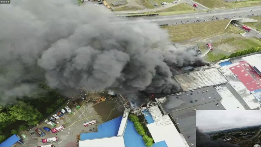 Ogromy pożar w Sanoku