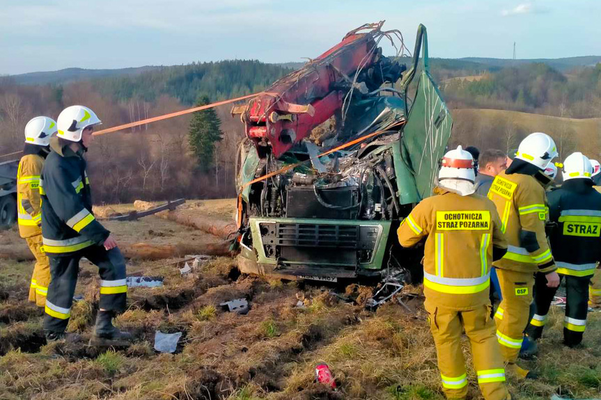 Poważny wypadek na DK28