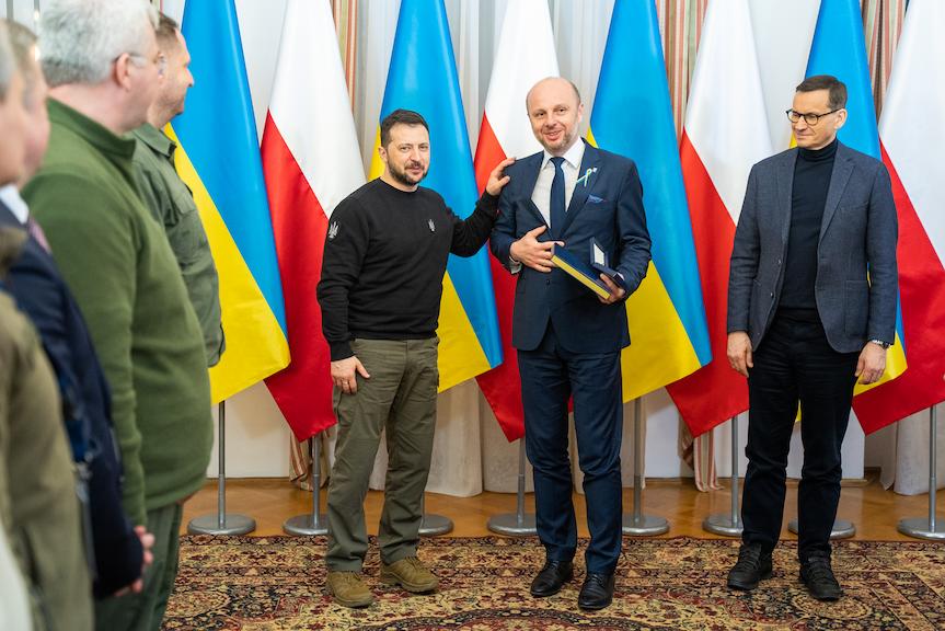 Prezydent Rzeszowa Konrad Fijołek spotkał się z Prezydentem Ukrainy Wołodymyrem Zełenskim	