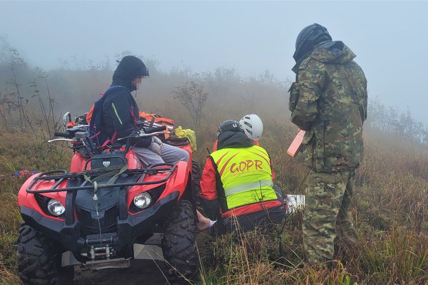 Wspólna akcja funkcjonariuszy SG i ratowników GOPR-u