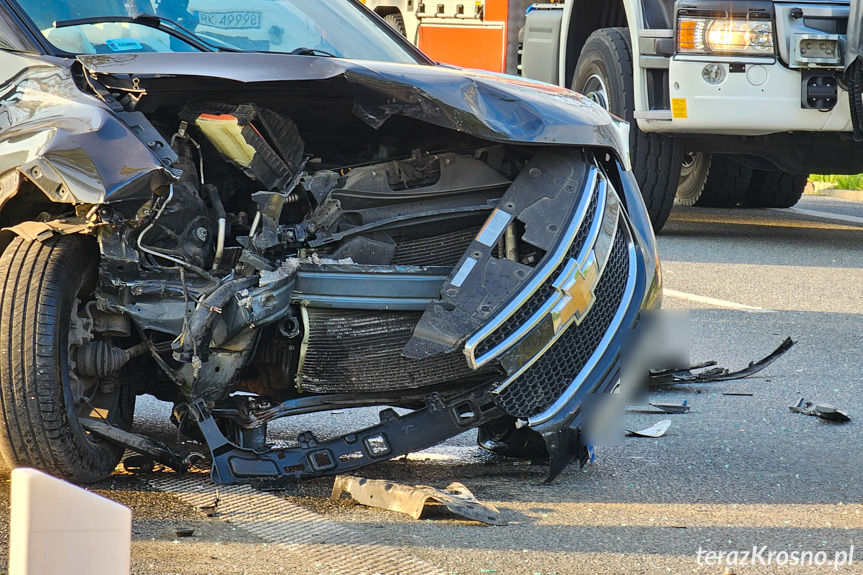 Wypadek na Bieszczadzkiej w Krośnie