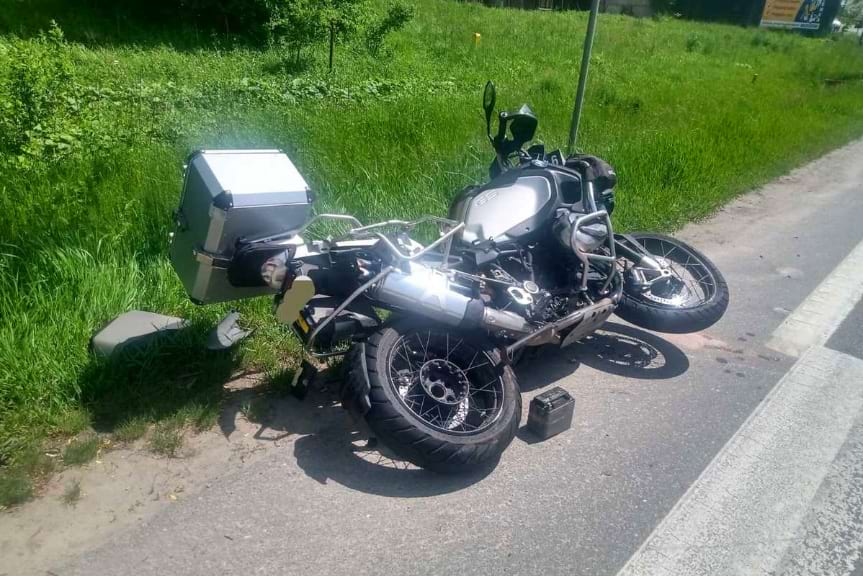 Zderzenie dwóch motocykli i ciężarówki w Lutczy