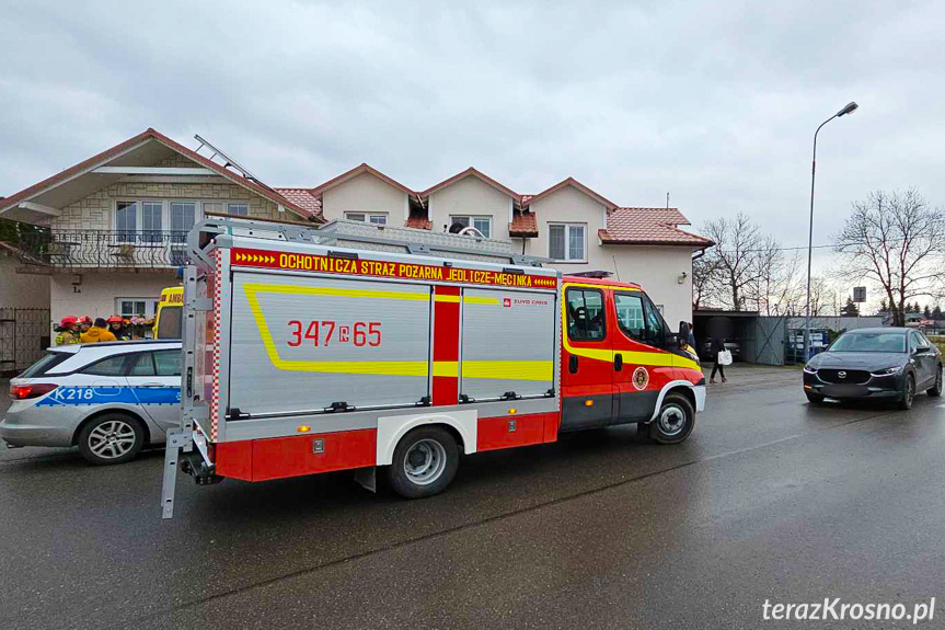 Zderzenie motocyklisty z samochodem w Jedliczu