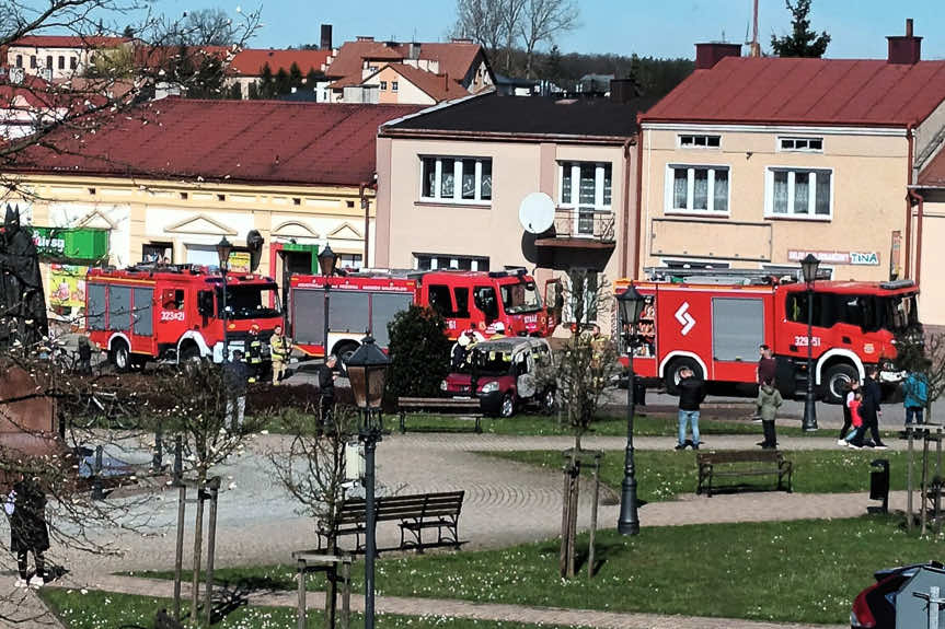 Pożar samochodu w Głogowie Małopolskim