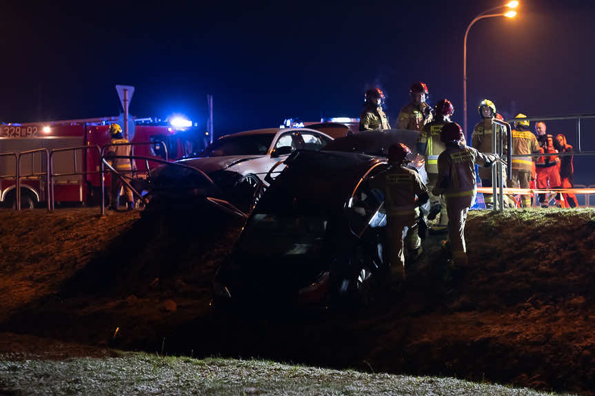 Śmiertelny wypadek na rondzie Kuronia w Rzeszowie