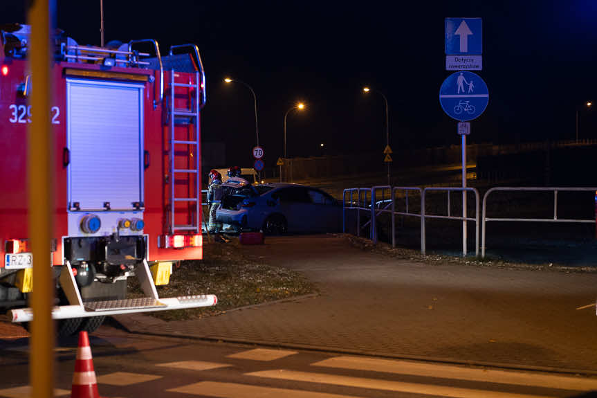 Śmiertelny wypadek na rondzie Kuronia w Rzeszowie