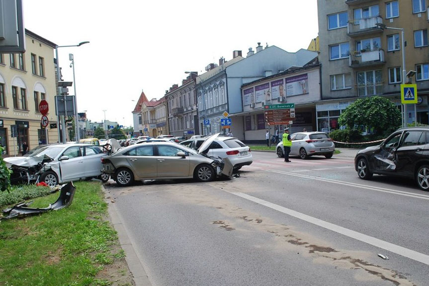 Wypadek w centrum Rzeszowa
