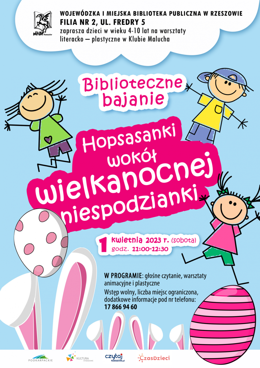 „Hopsasanki wokół wielkanocnej niespodzianki” - warsztaty literacko-plastyczne