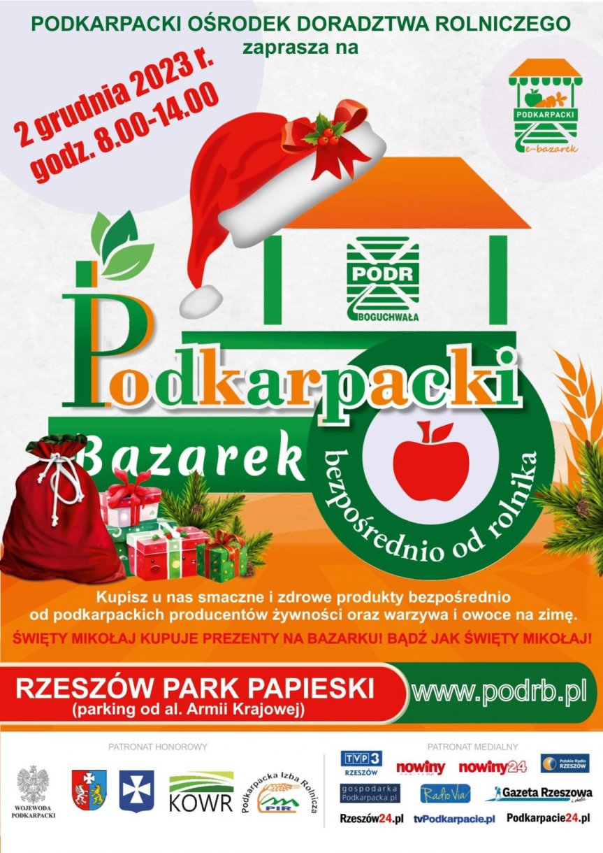 Magia Świąt na Podkarpackim Bazarku - Park Papieski w Rzeszowie w świątecznym klimacie