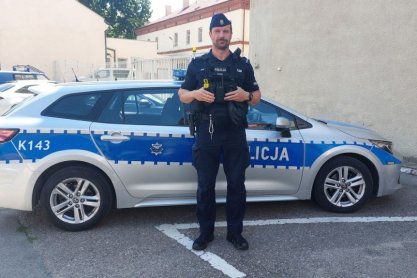 Policjant na wolnym zatrzymał agresywnego mężczyznę