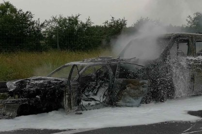 Dwa wypadki i kolizja na autostradzie A4