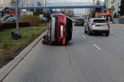 Groźna kolizja na alei Rejtana w Rzeszowie