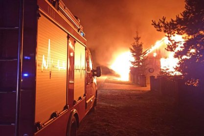 Jedna osoba zgineła w pożarze domu w Narolu