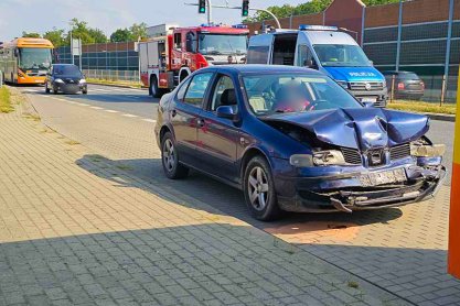 Kolizja trzech samochodów na Podkarpackiej