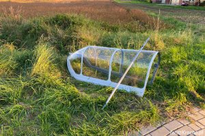 Krosno. Fragment samolotu oderwał się w locie