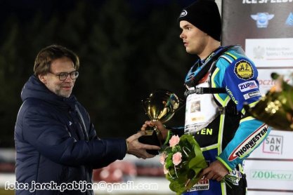 Luca Bauer reprezentantem Włoch podczas Texom European Individual Ice Speedway Championship