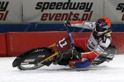 Michał Knapp przed Texom European Individual Ice Speedway Championship