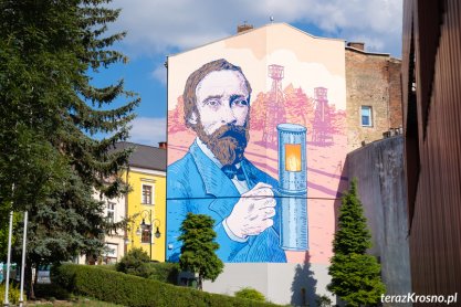 Mural Ignacego Łuksiewicza w Krośnie