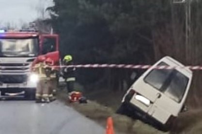 Nietrzeźwy motorowerzysta sprawcą wypadku