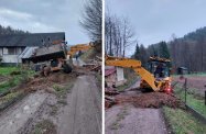 Nieudana ucieczka pijanego operatora koparki