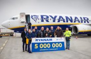 5 mln,pasażer,Ryanair,jasionka