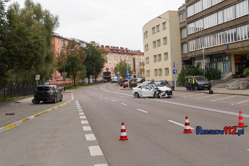 Wypadek na ulicy Targowej w Rzeszowie