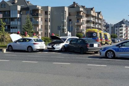 Poranny wypadek na ulicy Gromskiego w Rzeszowie
