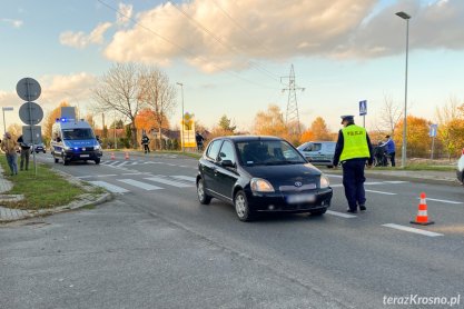 Potrącenie pieszego w Krośnie