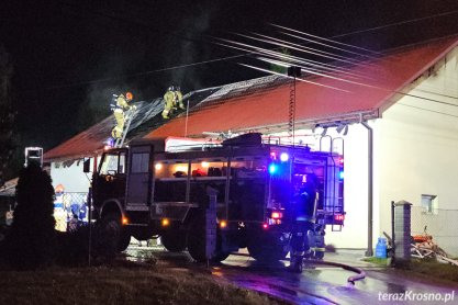 Pożar budynku gospodarczego w Łubnie Szlacheckim