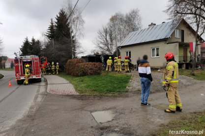 Pożar garażu w Dobieszynie