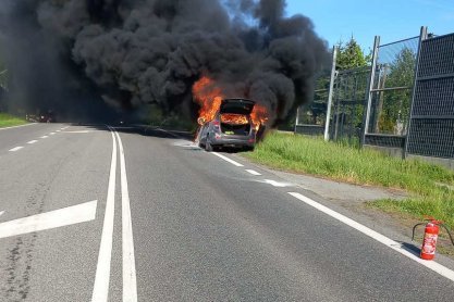 Pożar samochodu osobowego na DK94