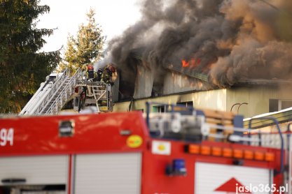 Pożar w Jaśle przy ul. Młynarskiej