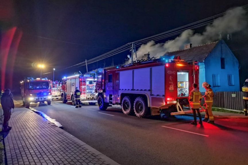 Akcja ugaszania pożaru w Raniżowie Akcja ugaszania pożaru w Raniżowie