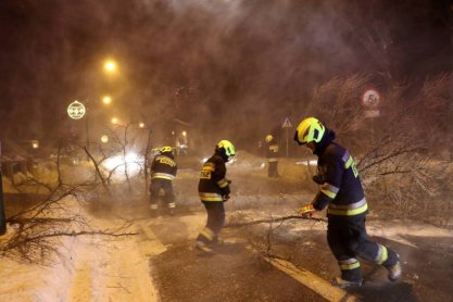 PSP: ponad 800 interwencji strażaków w związku z opadami śniegu