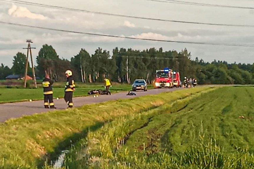 Śmiertelny wypadek motocyklisty obok Mielca Śmiertelny wypadek motocyklisty obok Mielca