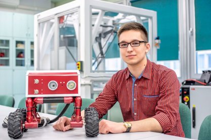 Student Politechniki Rzeszowskiej stworzył prototyp robota dla straży pożarnej