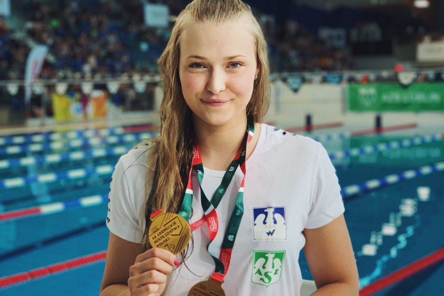 Dominika Kulaga na Akademickich Mistrzostwach Polski Dominika Kulaga na Akademickich Mistrzostwach Polski
