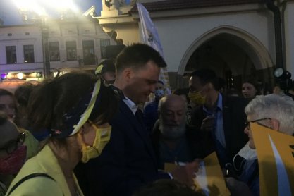 Szymon Hołownia spotkał się z wyborcami w Rzeszowie [Foto i Video]