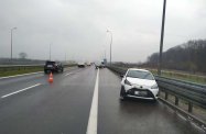 Wypadek na autostradzie A4 w Palikówce